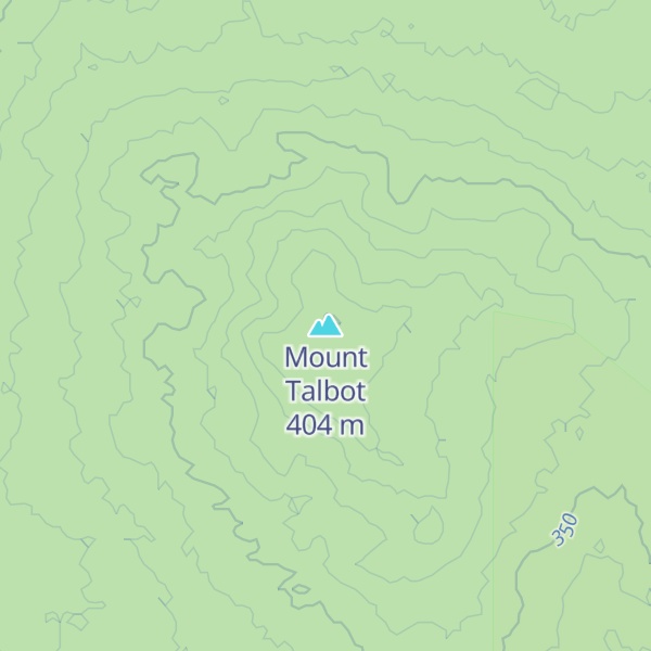 Map of Mount Talbot