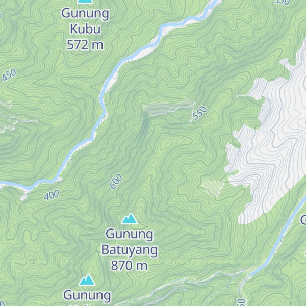 Map of Gunung Meterong