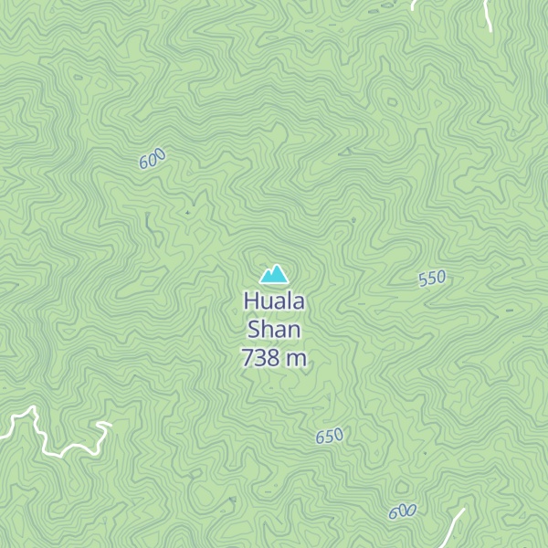 Map of Huala Shan