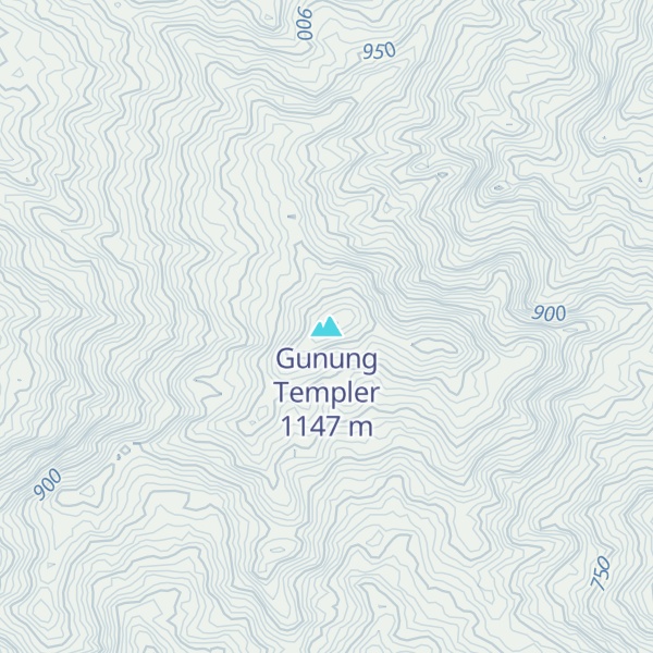 Map of Gunung Templer