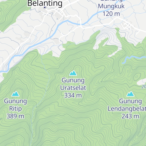Map of Gunung Uratselat