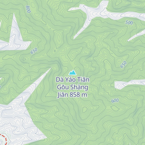 Map of Dà Yáo Tiān Gōu Shàng Jiān