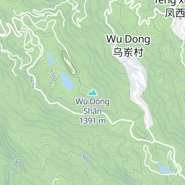 Map of Wū Dōng Shān