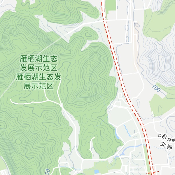 Map of Luotuo Shan Mountain