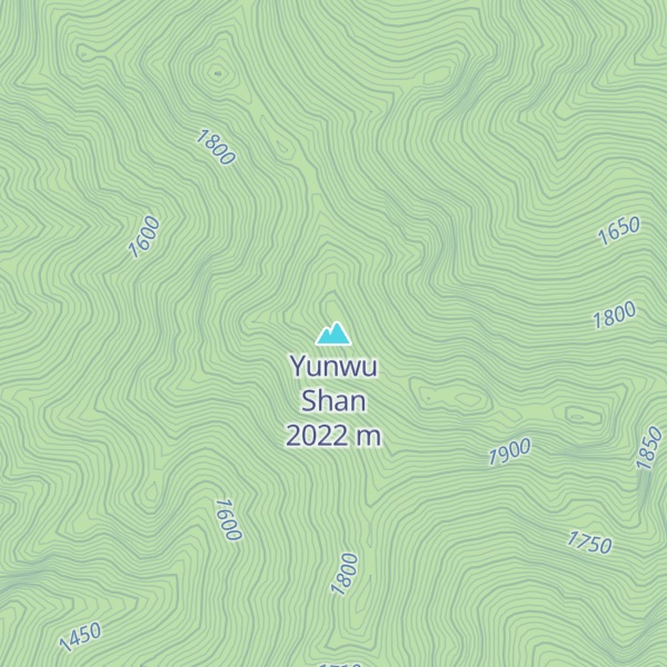 Map of Yunwu Shan