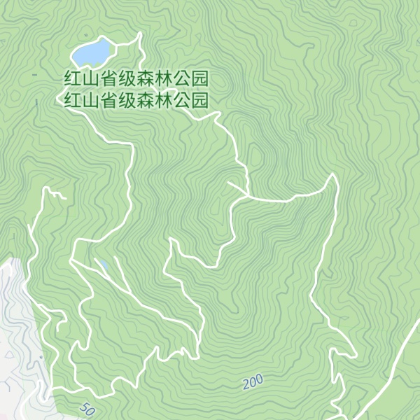 Map of Huangtian Shan