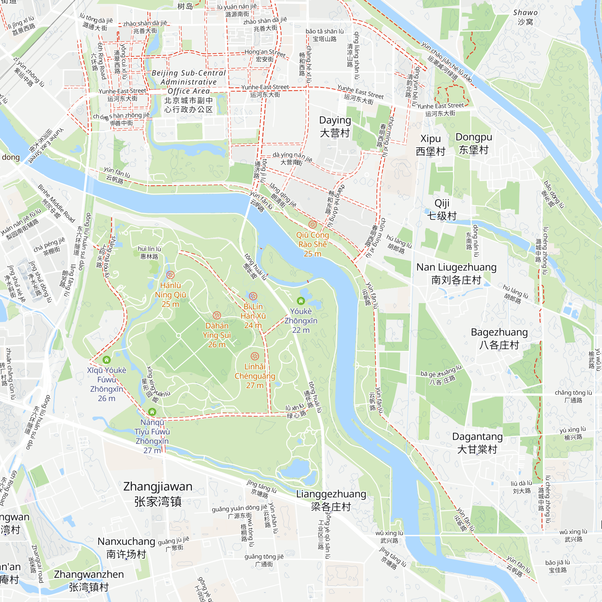 Yóukè Zhōngxīn map