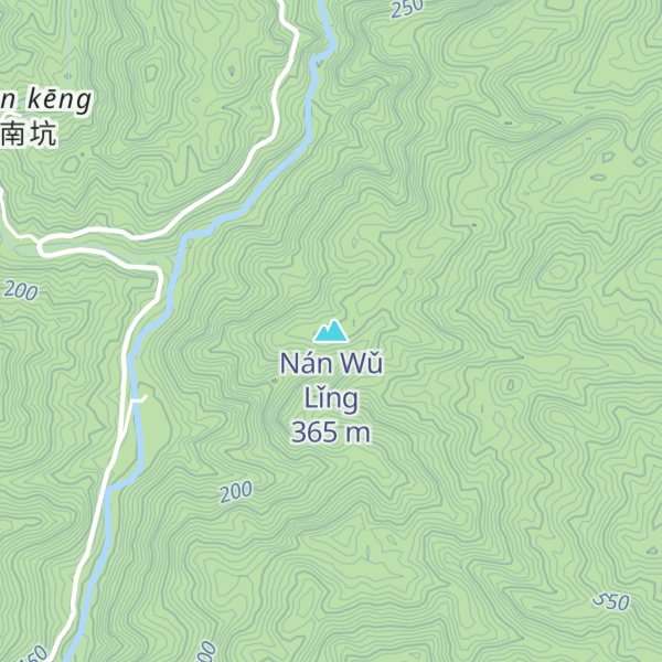 Map of Nán Wǔ Lǐng