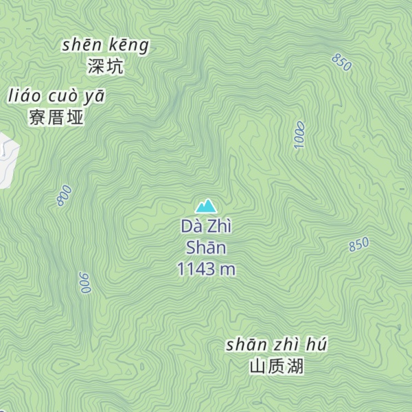 Map of Dà Zhì Shān
