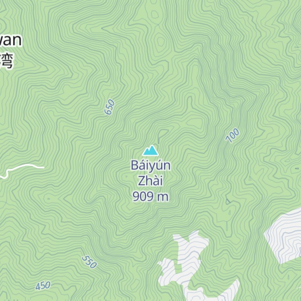 Map of Báiyún Zhài