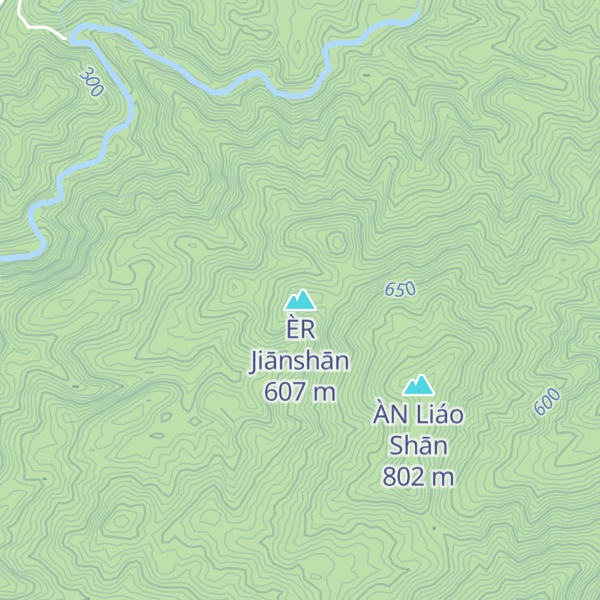 Map of ÈR Jiānshān