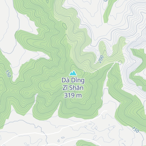 Map of Dà Dǐng Zǐ Shān