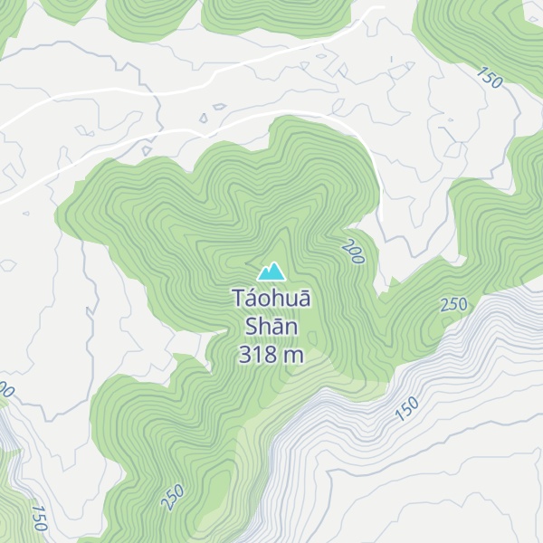 Map of Táohuā Shān