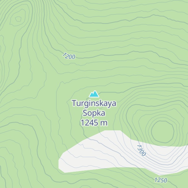 Map of Turginskaya Sopka