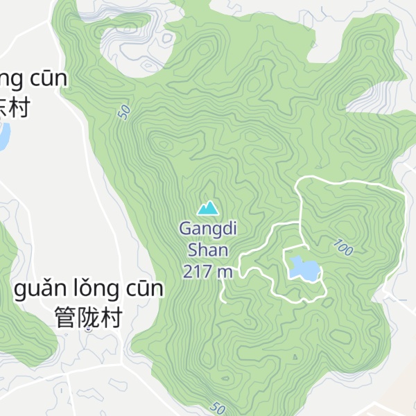 Map of Gangdi Shan