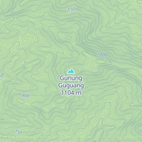 Map of Gunung Guguang