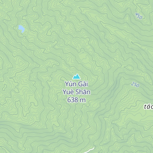Map of Yún Gài Yuè Shān