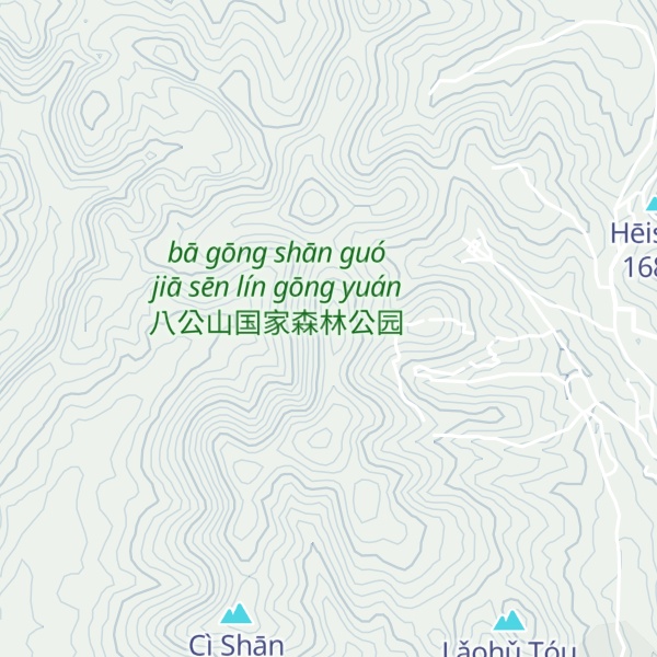 Map of Bà Chǐ Shān