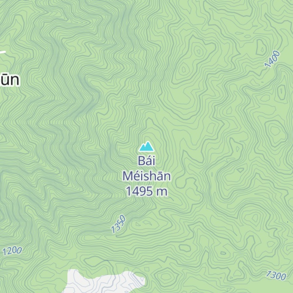 Map of Bái Méishān