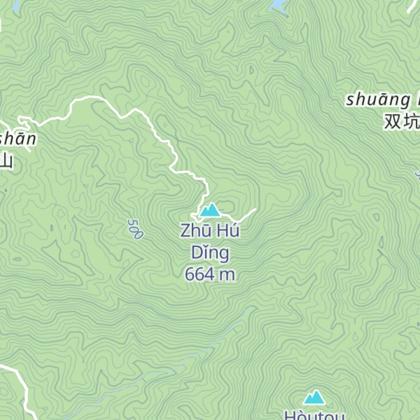 Map of Zhū Hú Dǐng