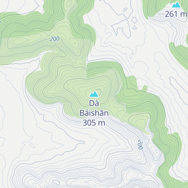 Map of Dà Báishān