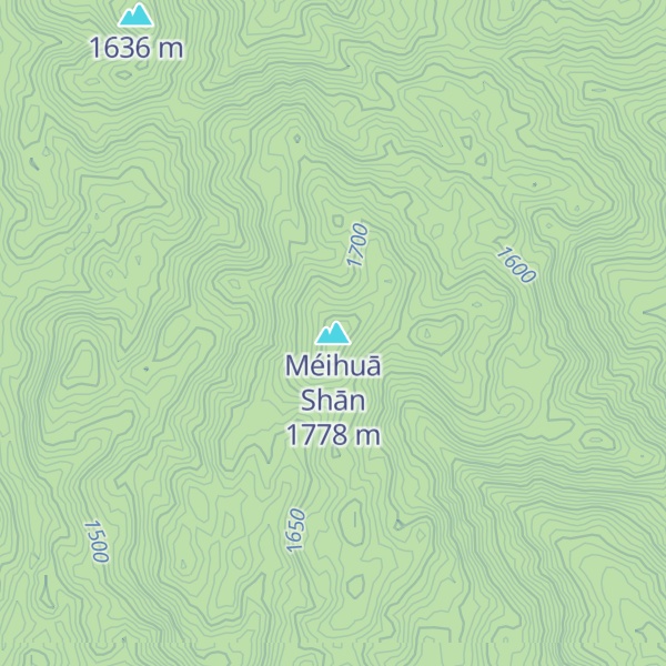 Map of Méihuā Shān