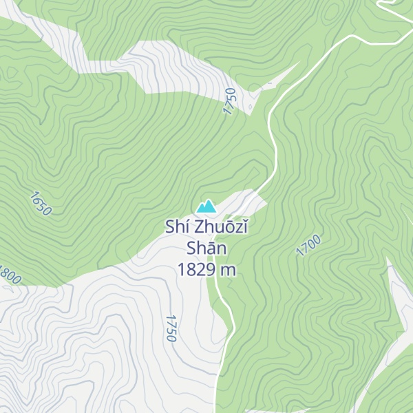 Map of Shí Zhuōzǐ Shān