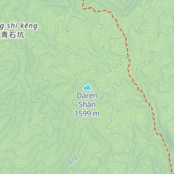 Map of Dàrén Shān