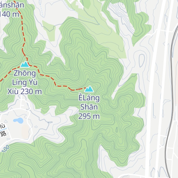 Map of ÈLáng Shān