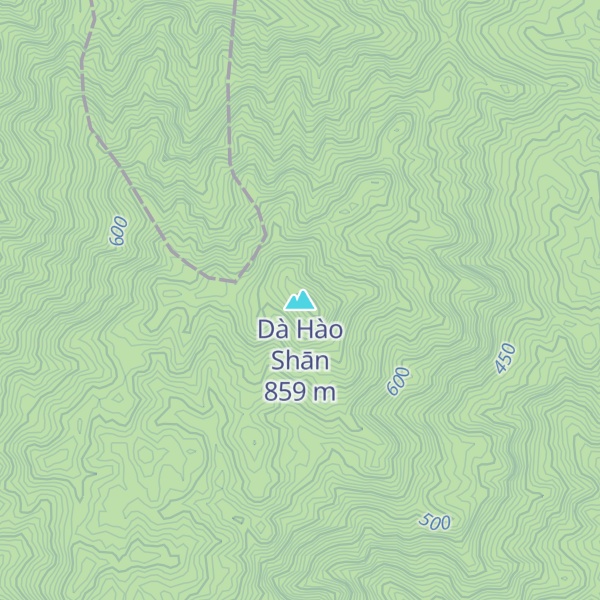 Map of Dà Hào Shān