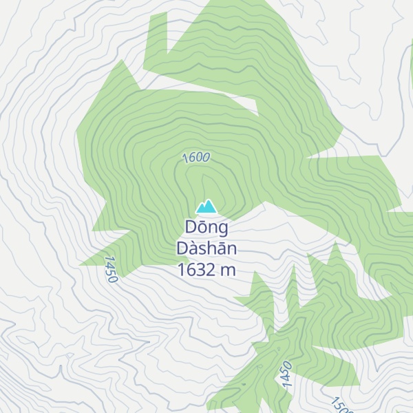 Map of Dōng Dàshān