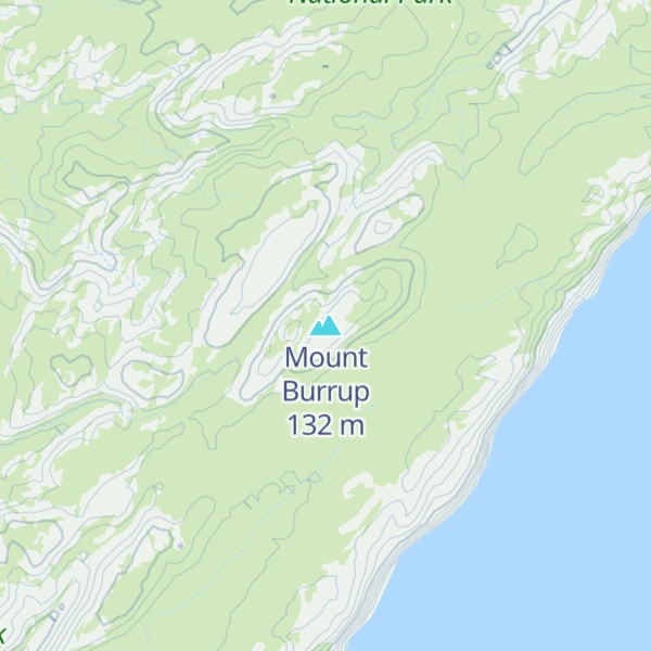 Map of Mount Burrup