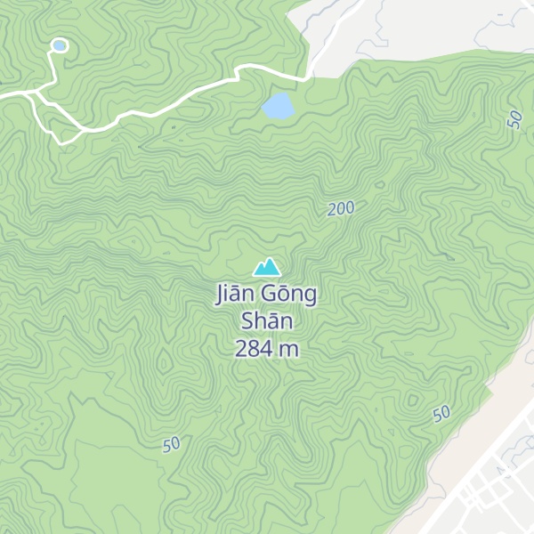 Map of Jiān Gōng Shān