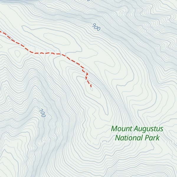 Map of Mount Augustus