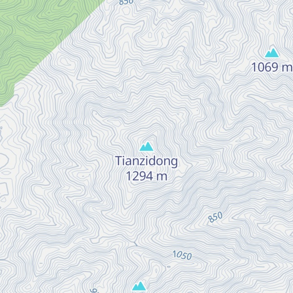 Map of Tianzidong