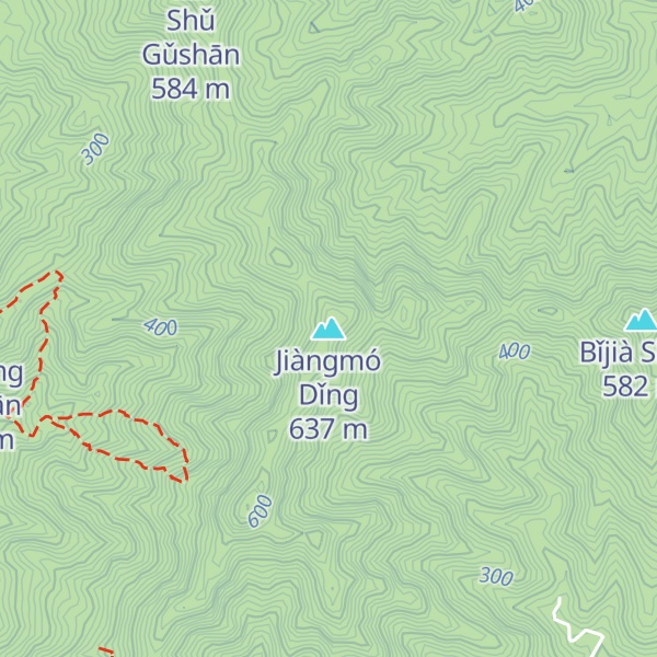 Map of Jiàngmó Dǐng