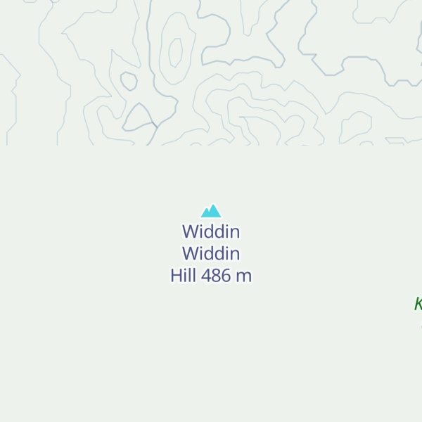 Map of Widdin Widdin Hill