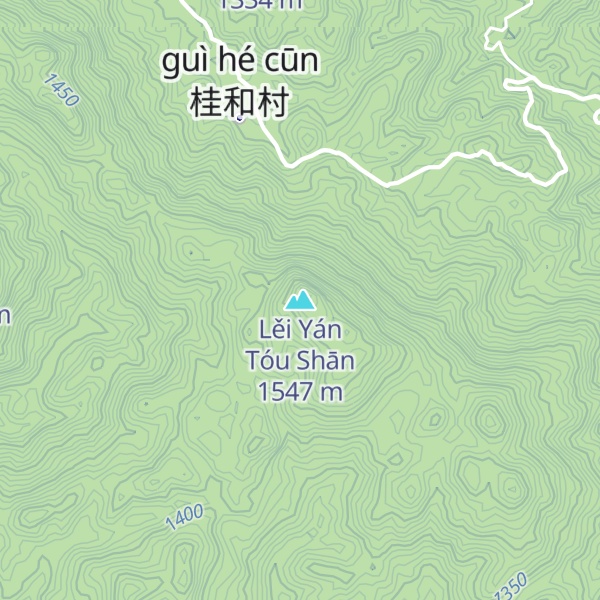 Map of Lěi Yán Tóu Shān