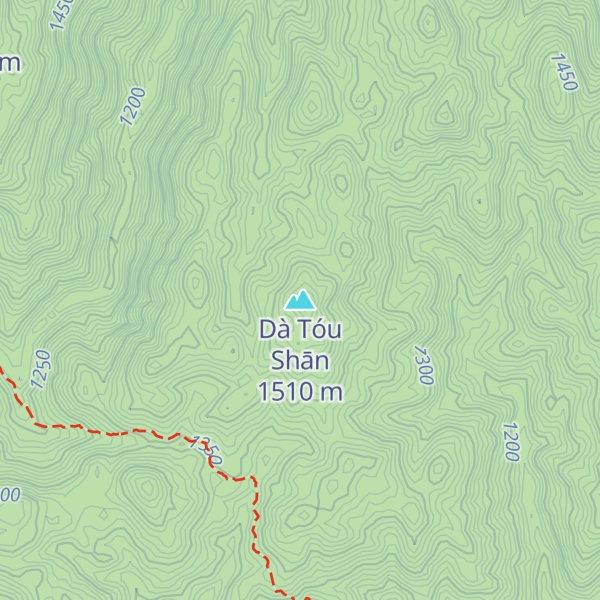 Map of Dà Tóu Shān