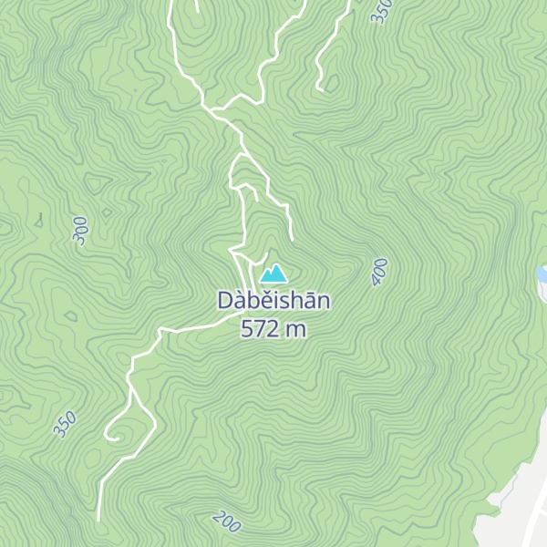 Map of Dàběishān
