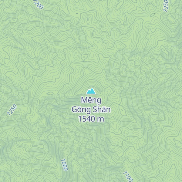 Map of Mēng Gōng Shān