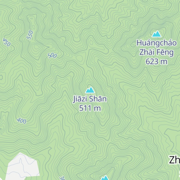 Map of Jiāzi Shān