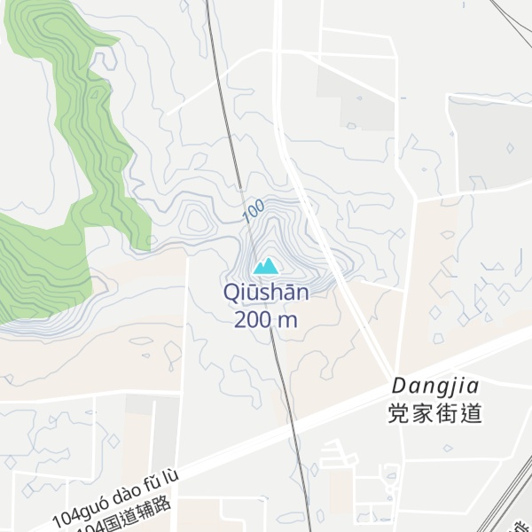 Map of Qiūshān