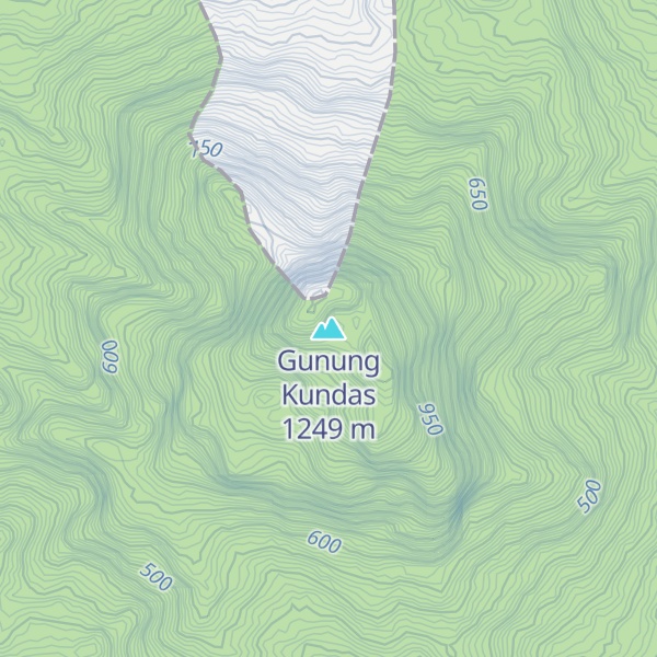 Map of Gunung Kundas