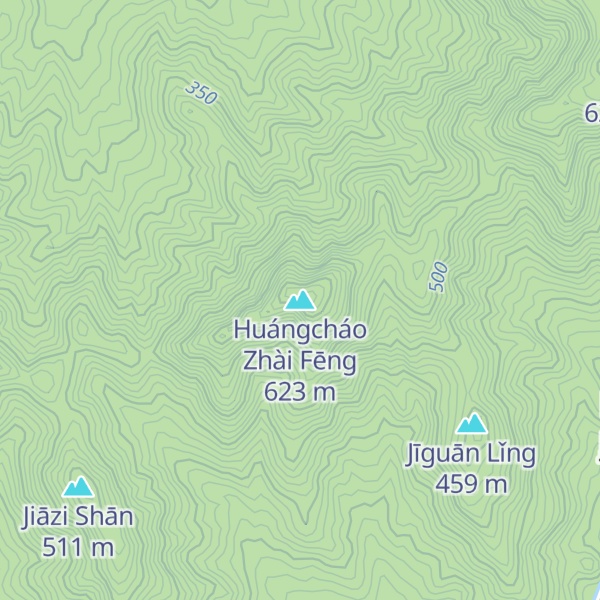 Map of Huángcháo Zhài Fēng