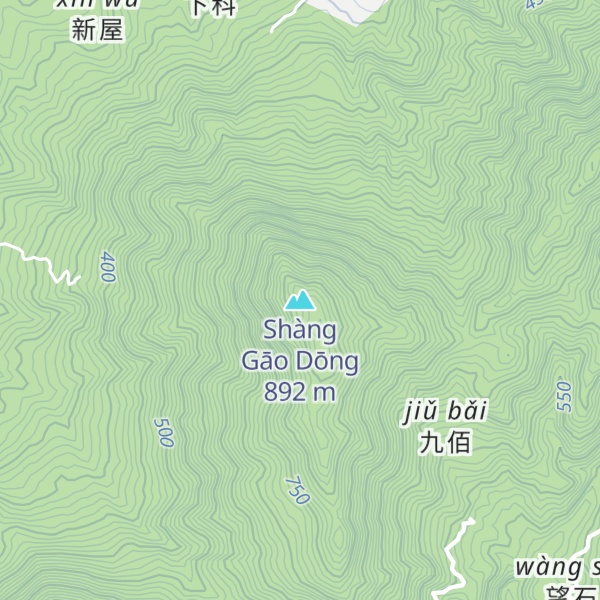 Map of Shàng Gāo Dōng