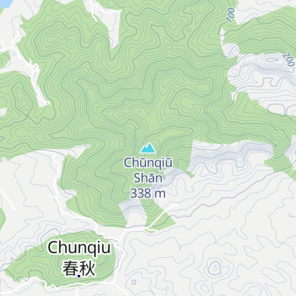 Map of Chūnqiū Shān