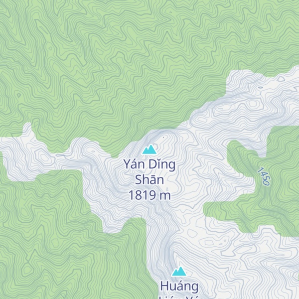 Map of Yán Dǐng Shān