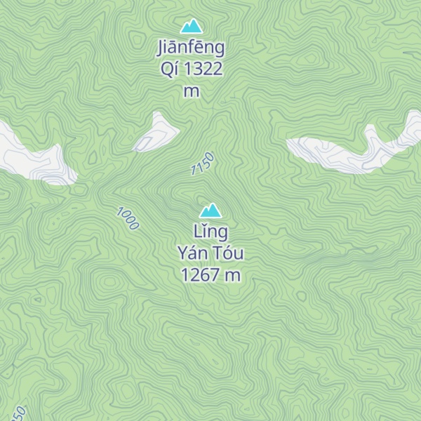 Map of Lǐng Yán Tóu