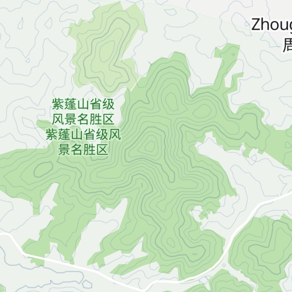 Map of Zhōugōng Shān